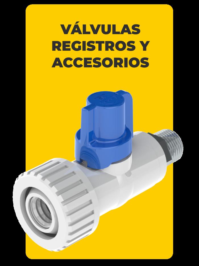 Válvulas registros y accesorios