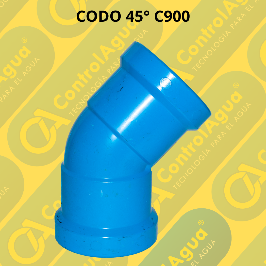 CODO 45° EN PVC RED CONTRA INCENDIOS C900